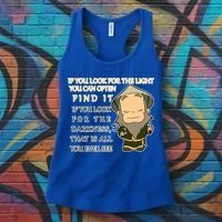 Look For The Light Not Darkness Uncle Iron Quote Women's Tank Top thumb 3