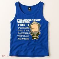 Look For The Light Not Darkness Uncle Iron Quote Tank Top thumb 2