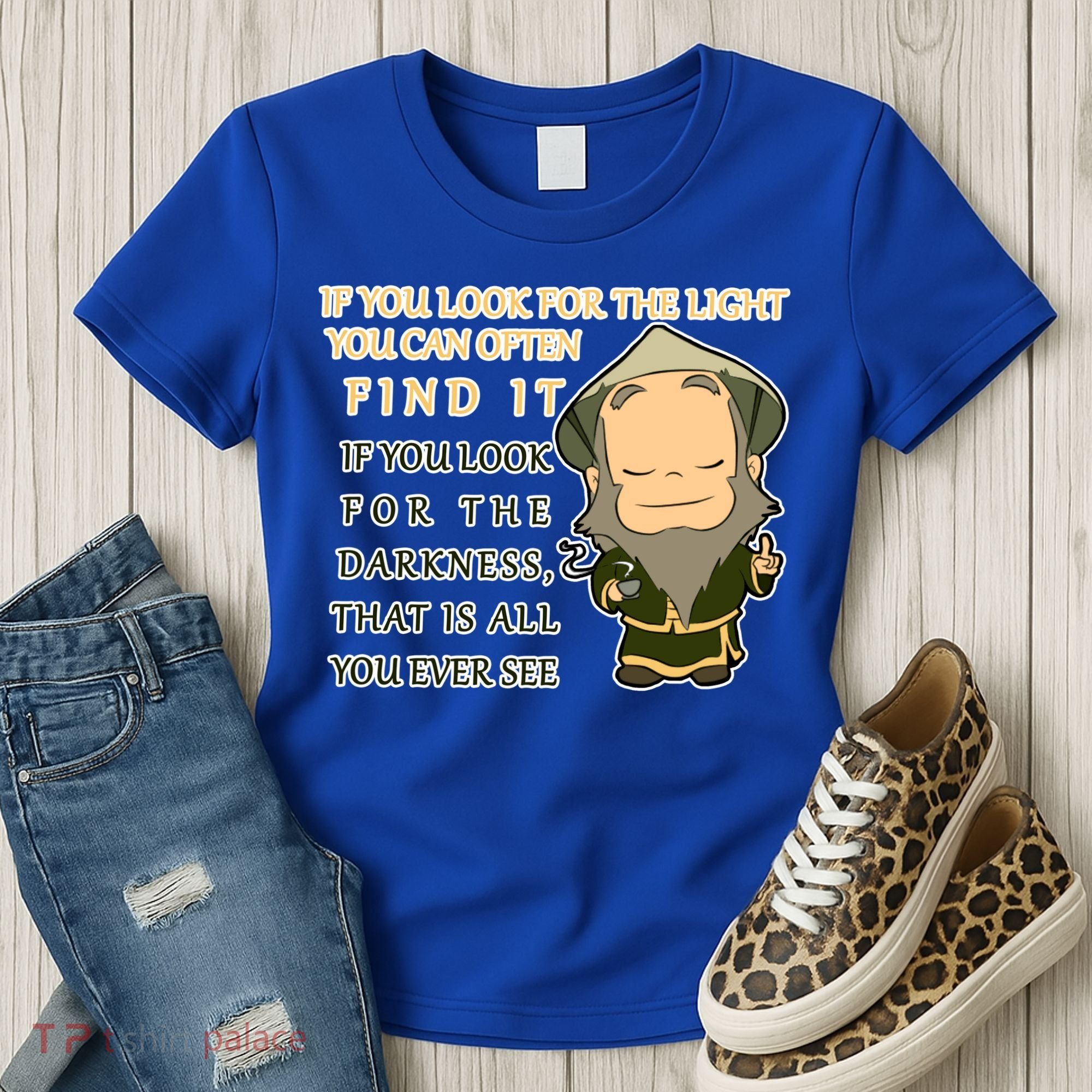 Look For The Light Not Darkness Uncle Iron Quote Women's T-Shirt