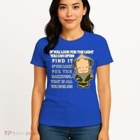 Look For The Light Not Darkness Uncle Iron Quote Women's T-Shirt thumb 4