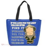 Look For The Light Not Darkness Uncle Iron Quote Tote Bag thumb 0