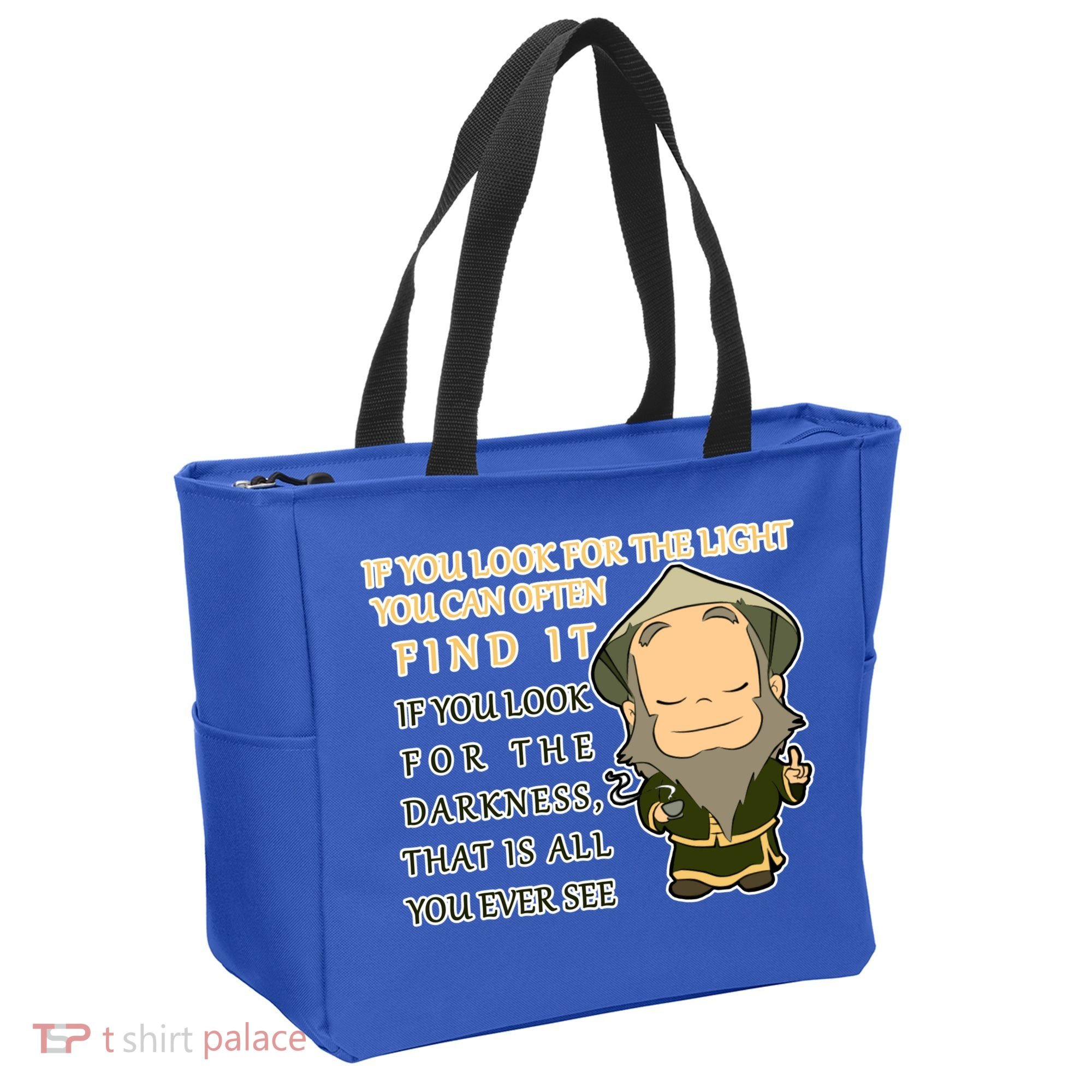 Look For The Light Not Darkness Uncle Iron Quote Tote Bag