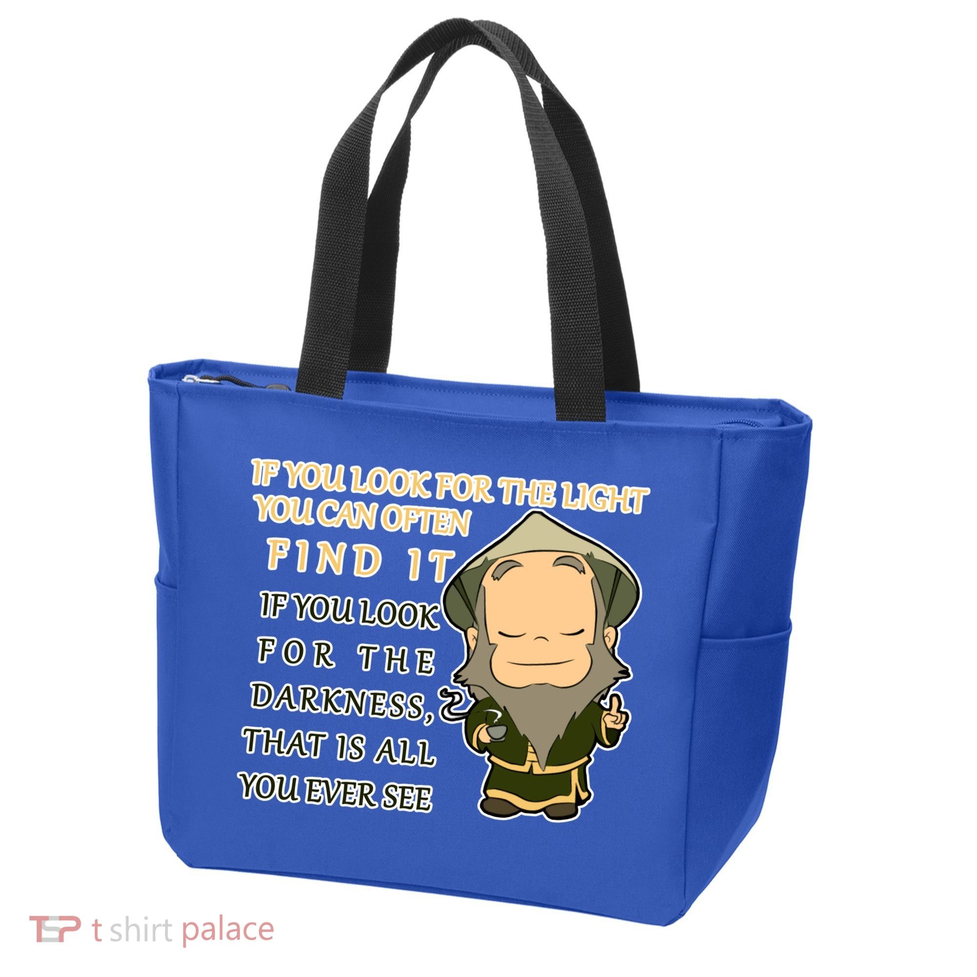 Look For The Light Not Darkness Uncle Iron Quote Tote Bag