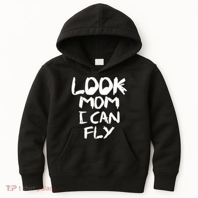 Look Mom I Can Fly Kids Hoodie