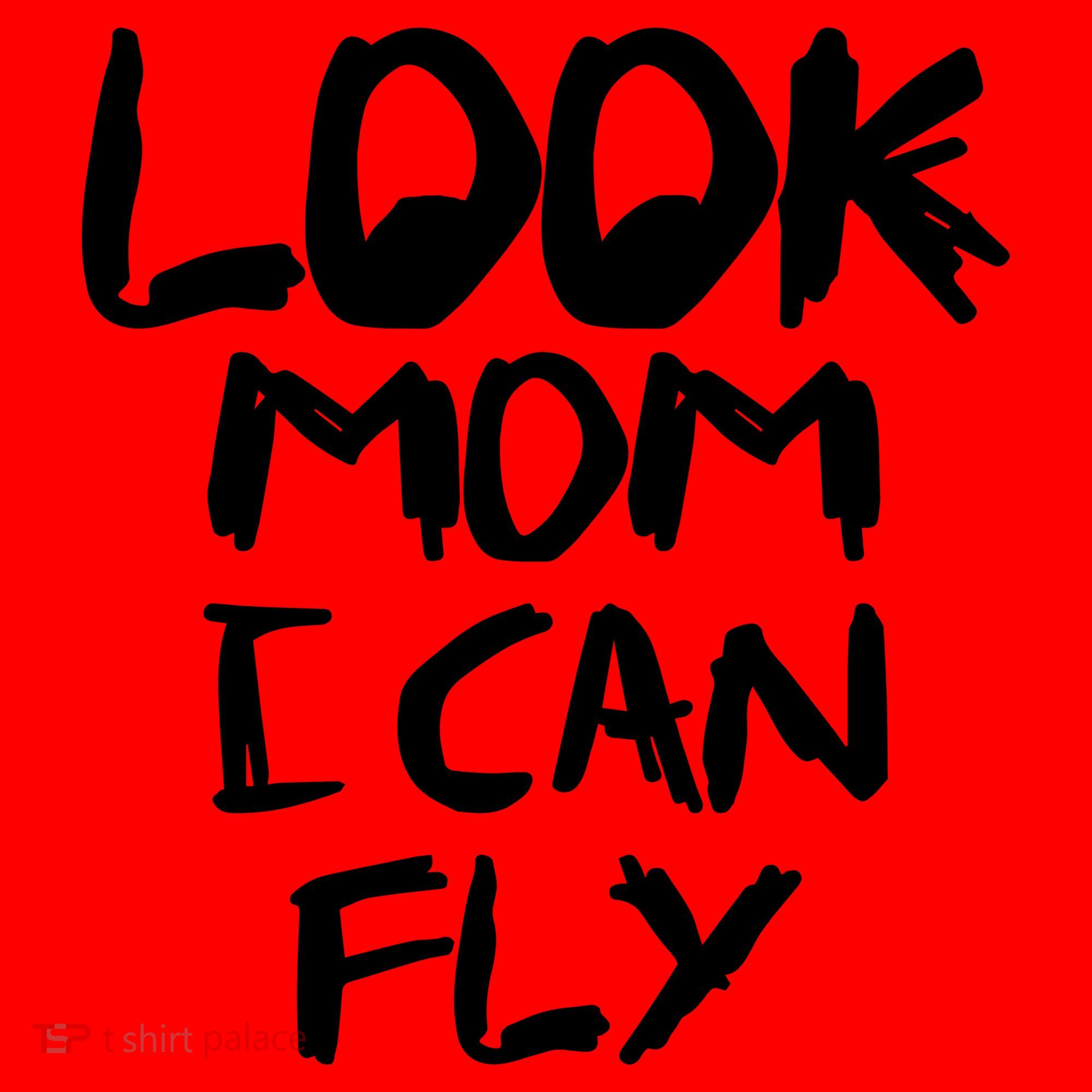 Look Mom I Can Fly Santa Hat