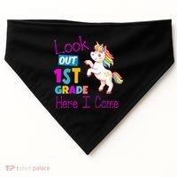 Look Out 1st Grade Here I Come USA-Made Doggie Bandana thumb 0