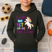 Look Out 1st Grade Here I Come Kids Hoodie thumb 2
