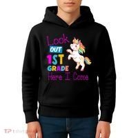Look Out 1st Grade Here I Come Kids Hoodie thumb 4