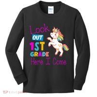 Look Out 1st Grade Here I Come Kids Long Sleeve Shirt thumb 0