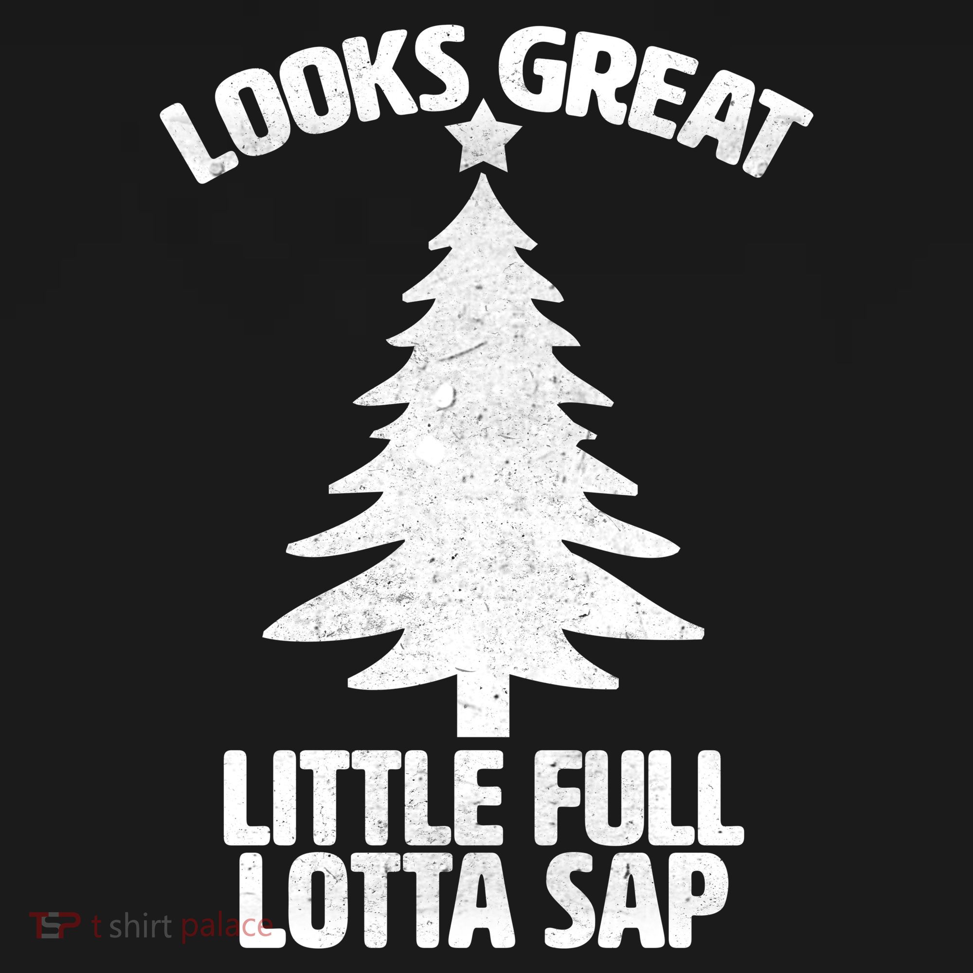 Looks Great Little Full Lotta Sap Funny Christmas Apron