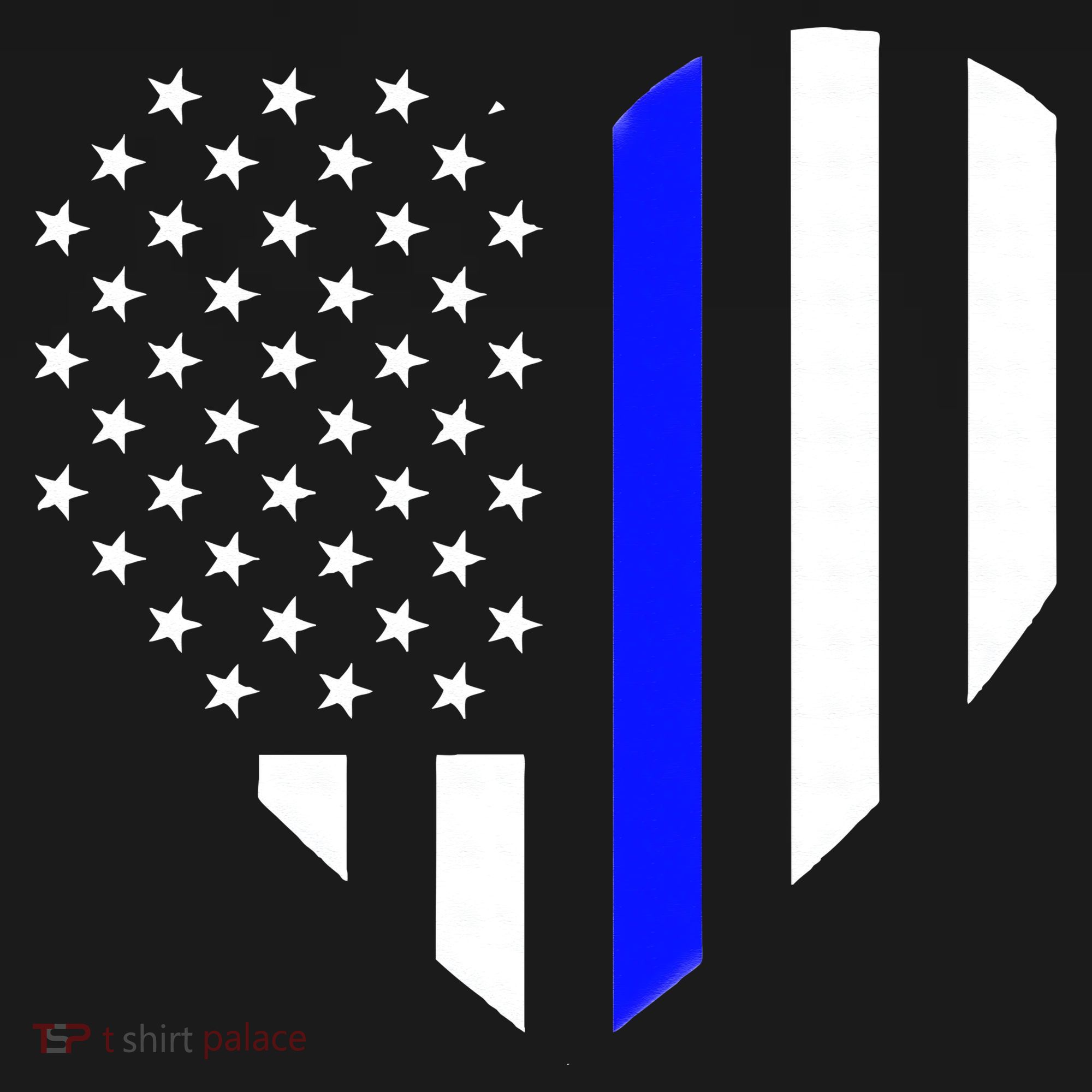 Love Our Police Officer US Flag Heart Thin Blue Line Sweatshirt