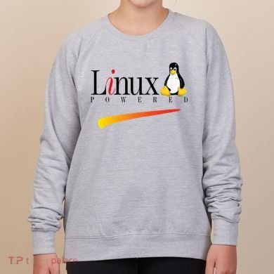 Linux Os Powered By Linux Tux Penguin Women's Sweatshirt