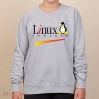 Linux Os Powered By Linux Tux Penguin Women's Sweatshirt thumb 0
