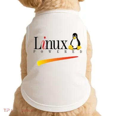Linux Os Powered By Linux Tux Penguin Doggie Tank