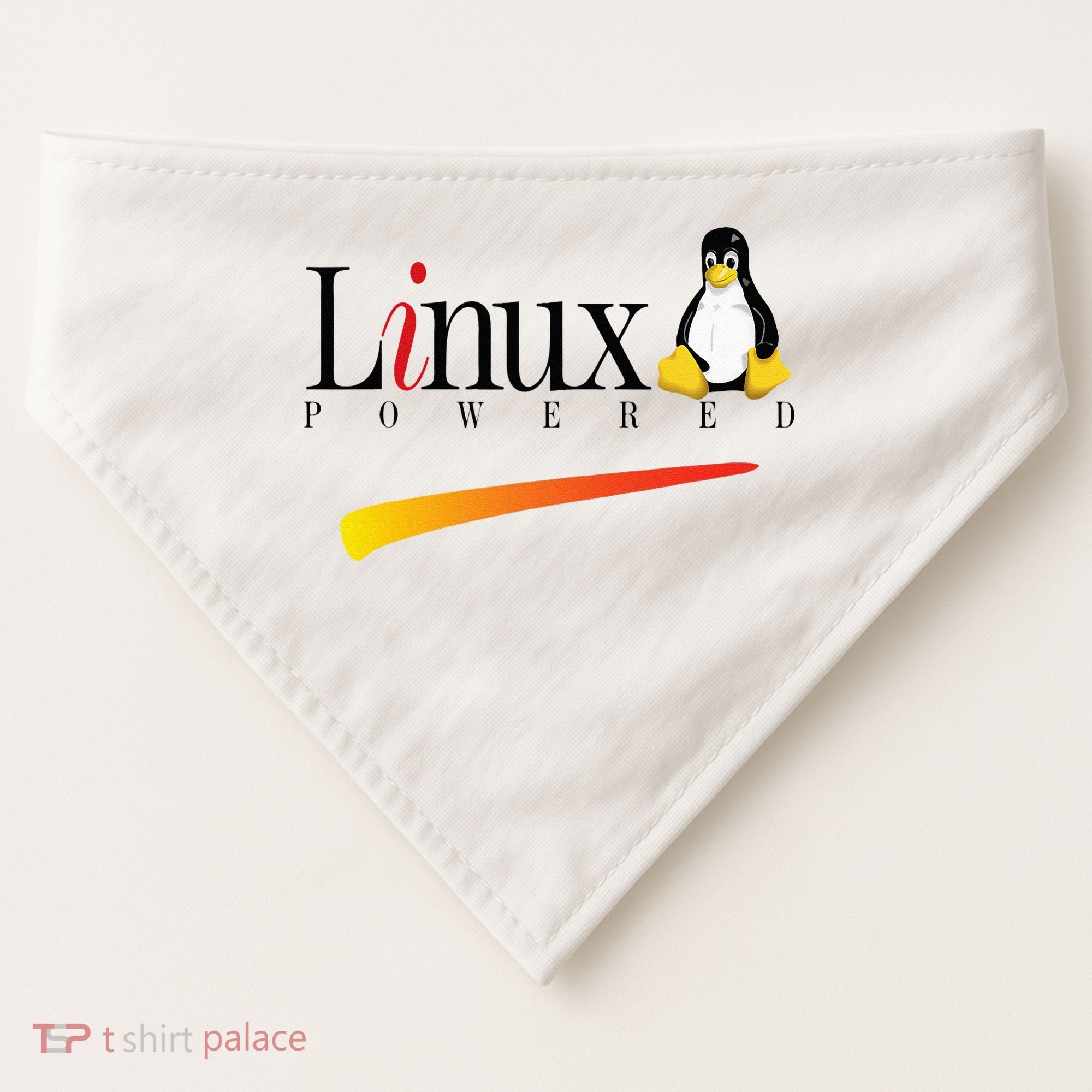 Linux Os Powered By Linux Tux Penguin USA-Made Doggie Bandana