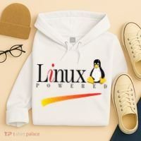 Linux Os Powered By Linux Tux Penguin Hoodie thumb 4
