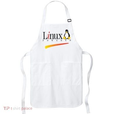 Linux Os Powered By Linux Tux Penguin Apron