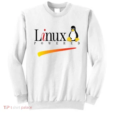 Linux Os Powered By Linux Tux Penguin Sweatshirt