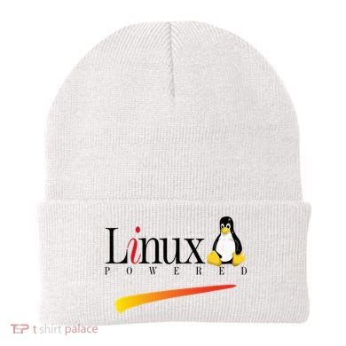 Linux Os Powered By Linux Tux Penguin Beanie