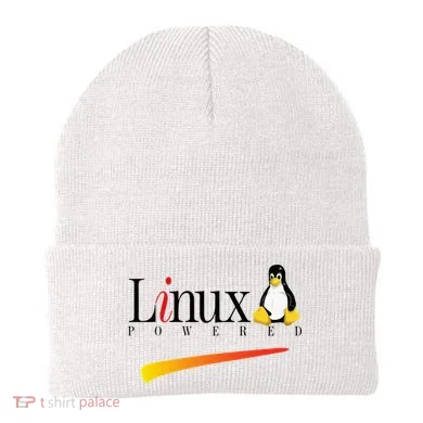 Linux Os Powered By Linux Tux Penguin Beanie