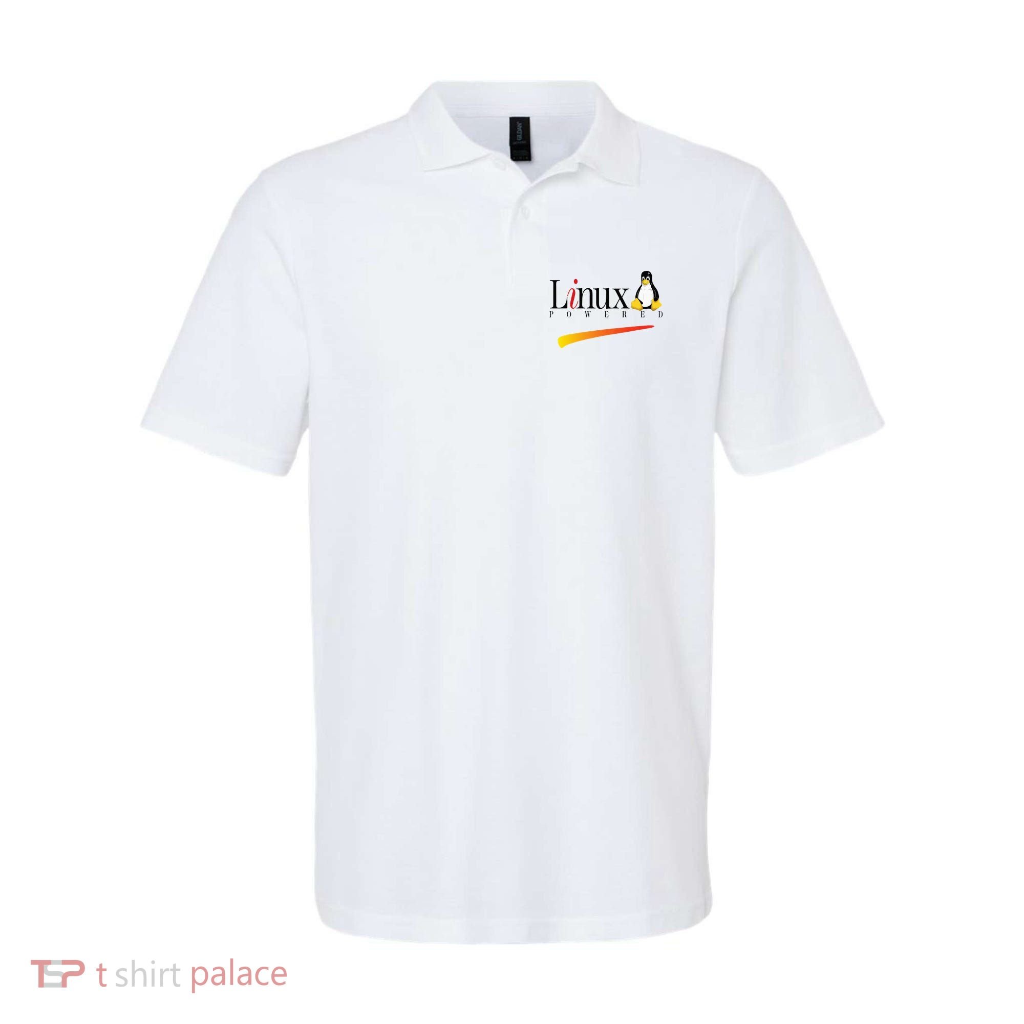 Linux Os Powered By Linux Tux Penguin Polo