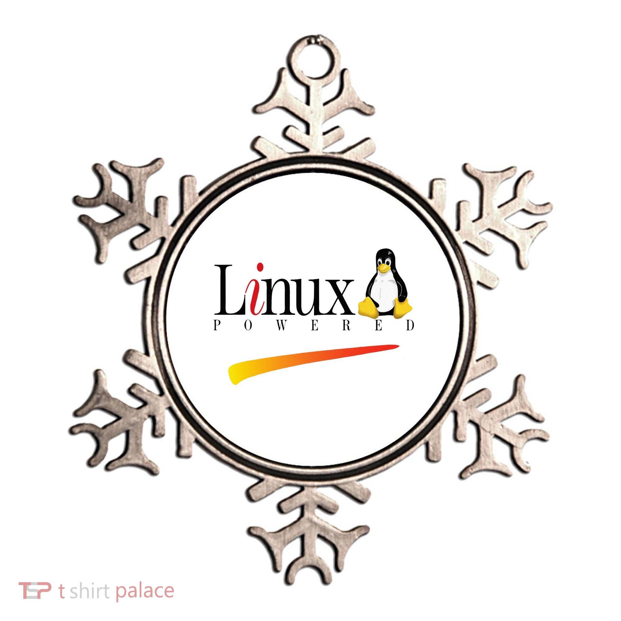Linux Os Powered By Linux Tux Penguin Ornament