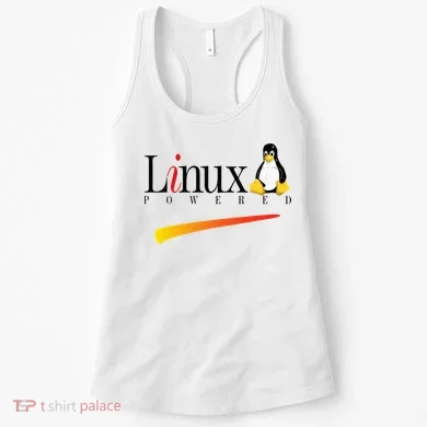 Linux Os Powered By Linux Tux Penguin Women's Tank Top