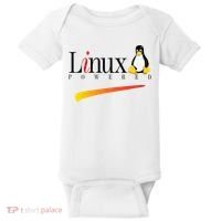 Linux Os Powered By Linux Tux Penguin Baby Bodysuit thumb 0