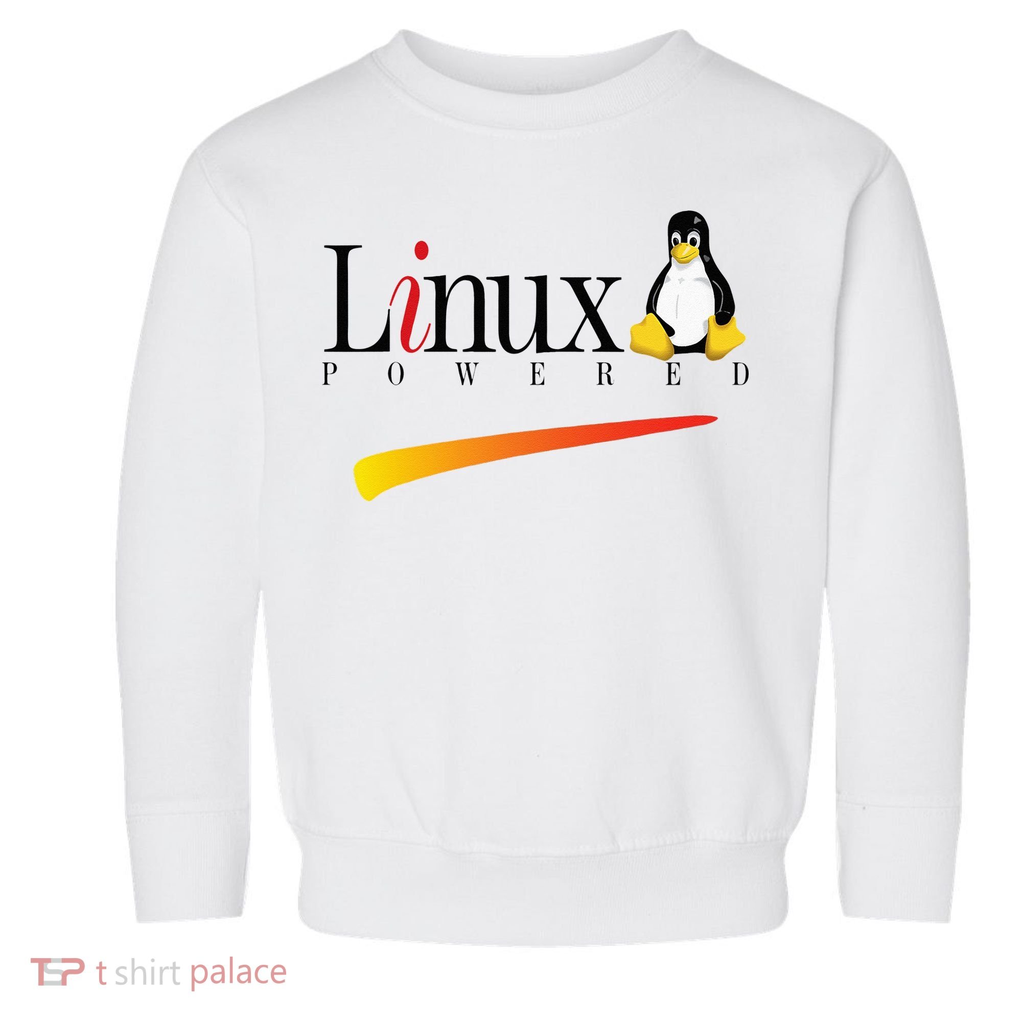 Linux Os Powered By Linux Tux Penguin Toddler Sweatshirt