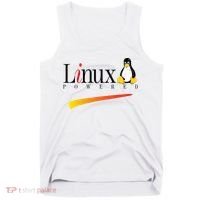Linux Os Powered By Linux Tux Penguin Tank Top thumb 0