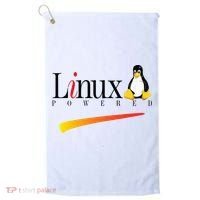 Linux Os Powered By Linux Tux Penguin Golf Towel thumb 0