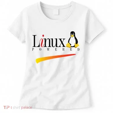 Linux Os Powered By Linux Tux Penguin Women's T-Shirt