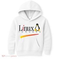 Linux Os Powered By Linux Tux Penguin Kids Hoodie thumb 0