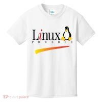 Linux Os Powered By Linux Tux Penguin Kids T-Shirt thumb 0
