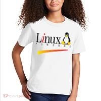 Linux Os Powered By Linux Tux Penguin Kids T-Shirt thumb 2