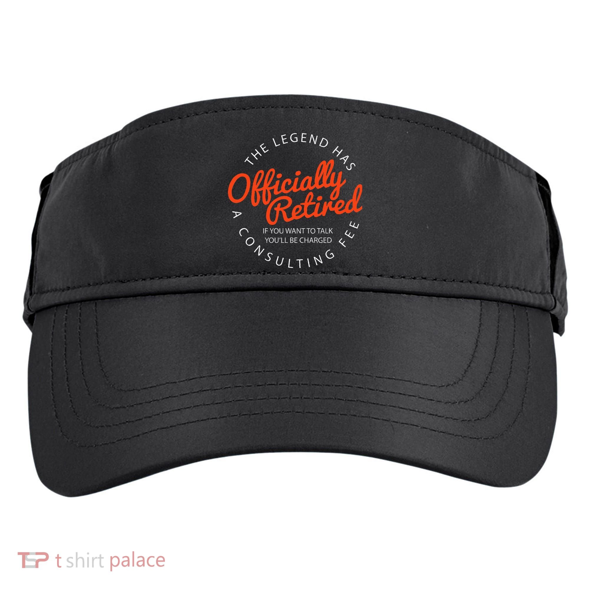Legend Officially Retired 's Funny Retirement Adult Drive Performance Visor