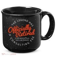 Legend Officially Retired 's Funny Retirement 15oz Campfire Ceramic Mug thumb 0