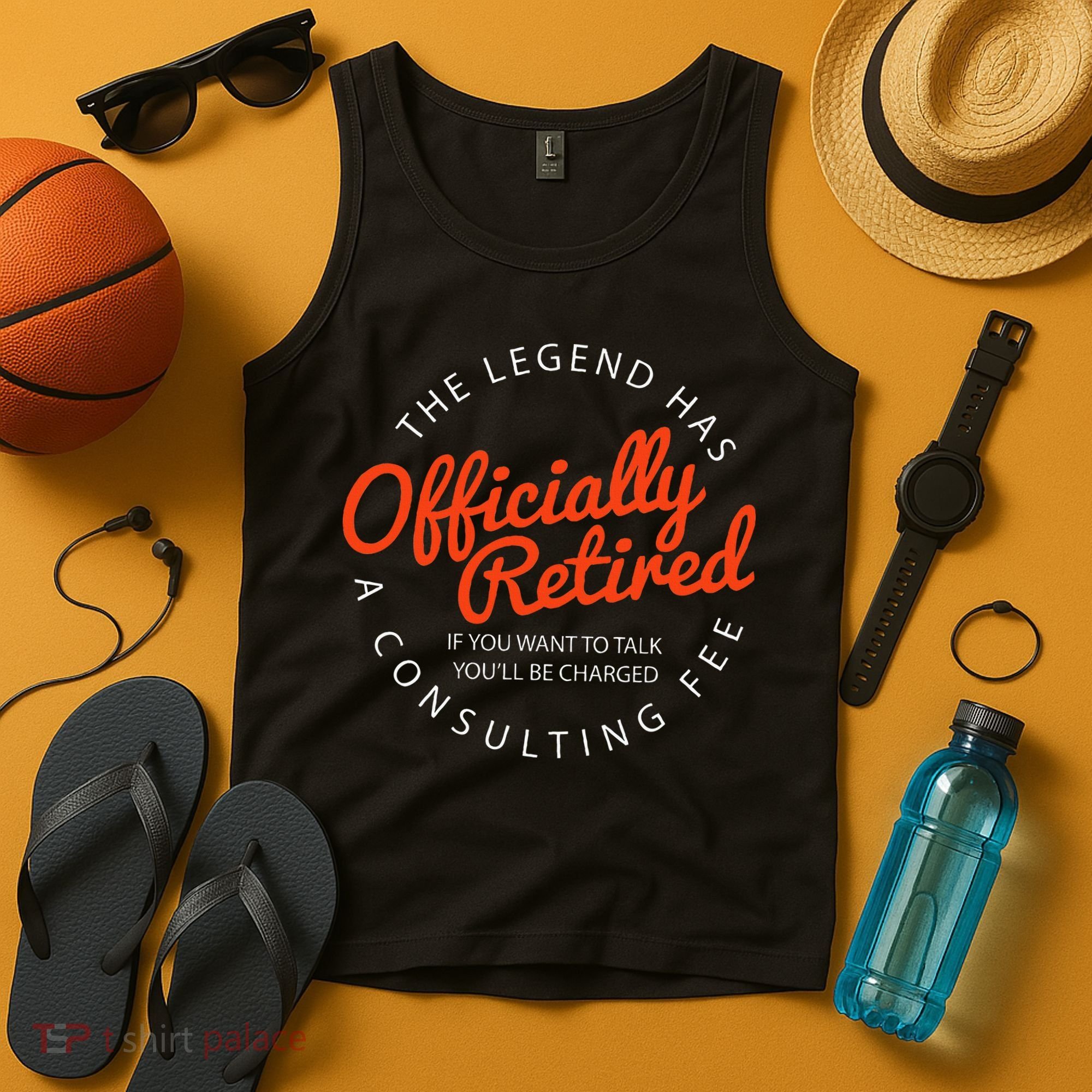 Legend Officially Retired 's Funny Retirement Tank Top