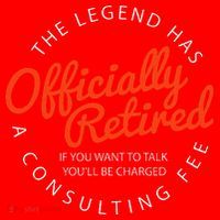Legend Officially Retired 's Funny Retirement Santa Hat thumb 1