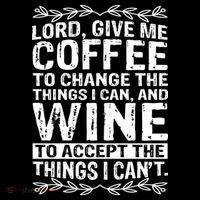 Lord Give Me Coffee And Wine Ornament thumb 1