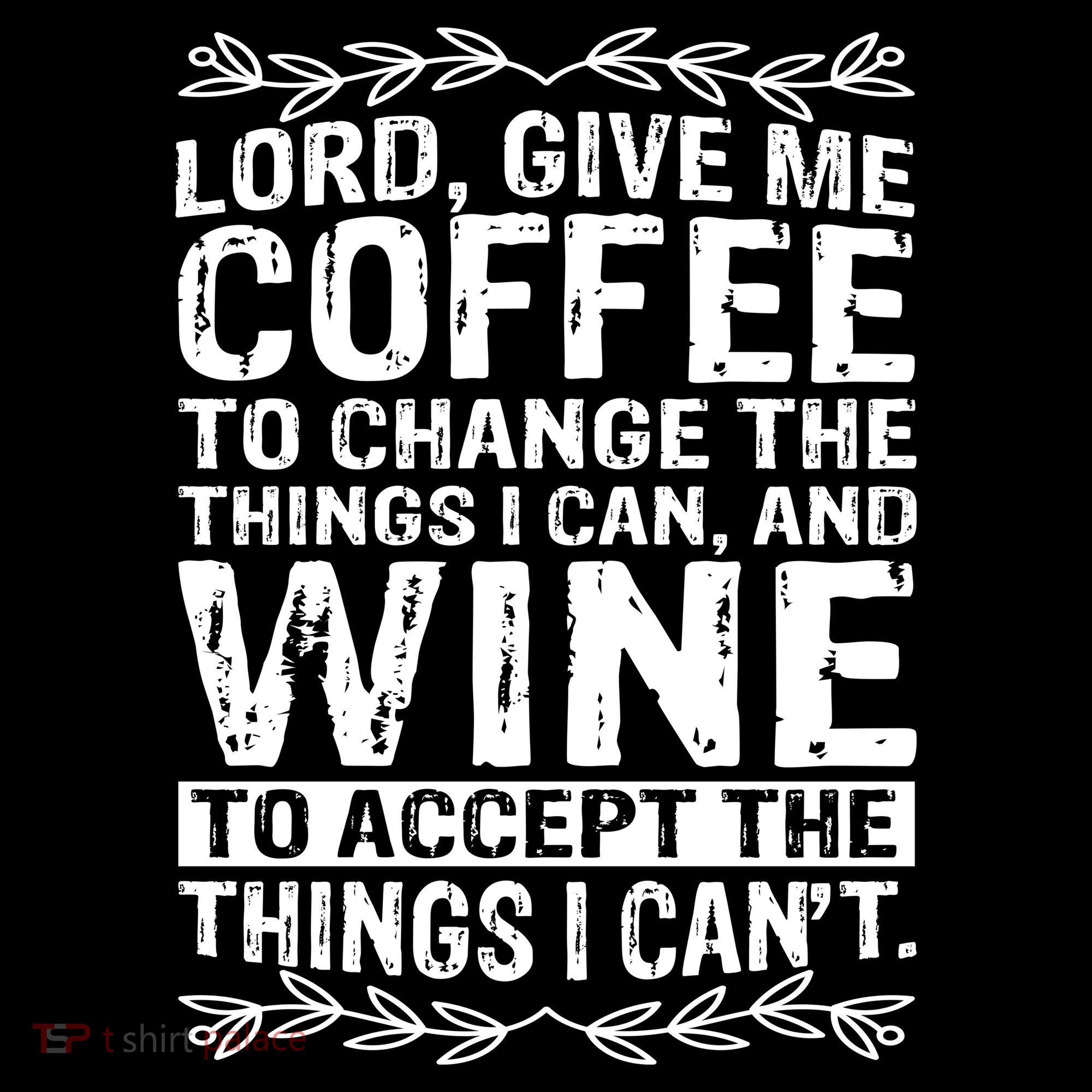 Lord Give Me Coffee And Wine Ornament