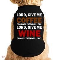 Lord Give Me Coffee Wine Doggie Tank thumb 0