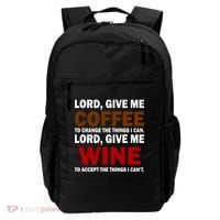 Lord Give Me Coffee Wine Backpack thumb 0