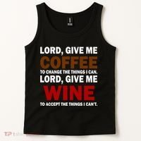 Lord Give Me Coffee Wine Tank Top thumb 2