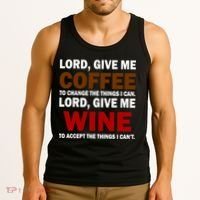 Lord Give Me Coffee Wine Tank Top thumb 3
