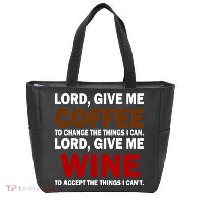 Lord Give Me Coffee Wine Tote Bag