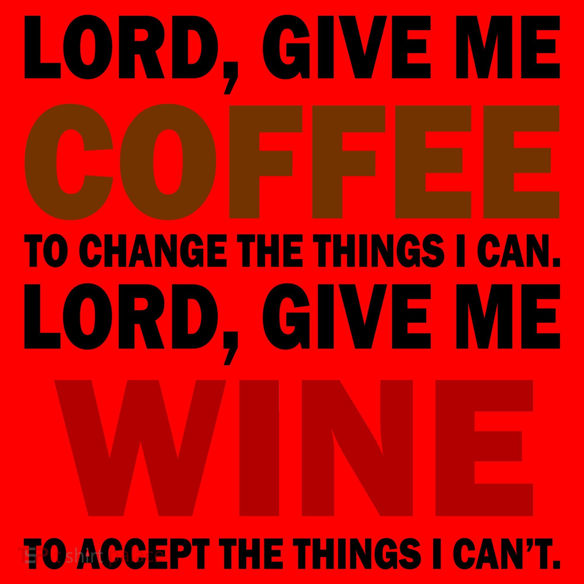 Lord Give Me Coffee Wine Santa Hat