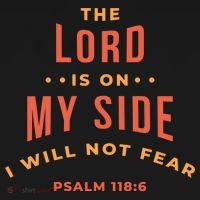 Lord Is On My Side Psalm 118:6 USA-Made Doggie Bandana thumb 2