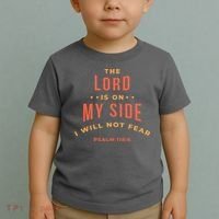 Lord Is On My Side Psalm 118:6 Toddler T-Shirt thumb 2
