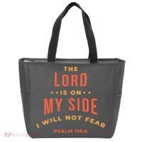Lord Is On My Side Psalm 118:6 Tote Bag thumb 0